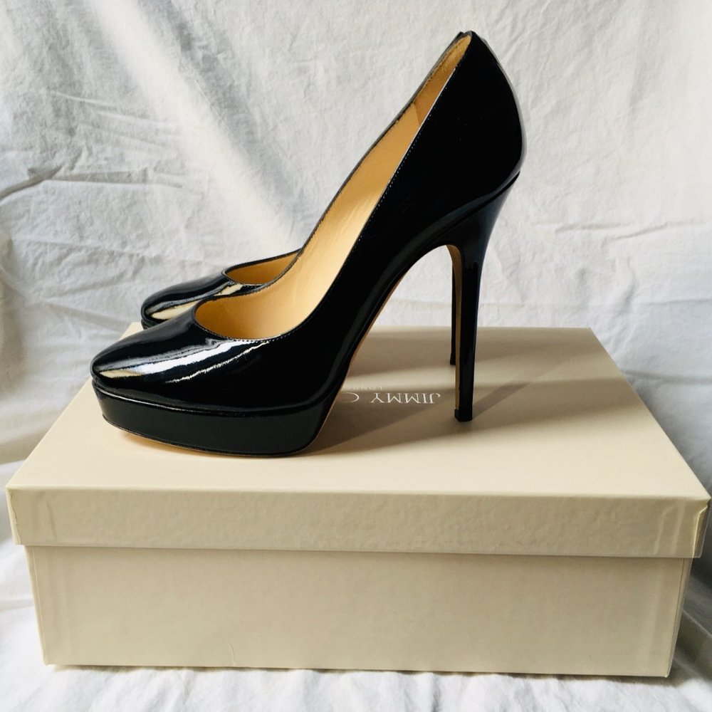 Jimmy Choo Cosmic patent-leather pumps, size 38